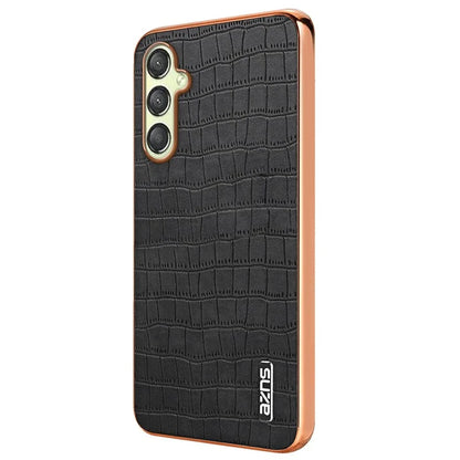 AZNS For Samsung Galaxy A16 5G Case Electroplating Crocodile Texture PU+TPU Phone Cover
