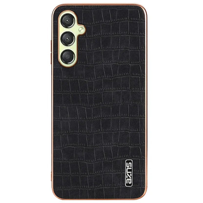 AZNS For Samsung Galaxy A16 5G Case Electroplating Crocodile Texture PU+TPU Phone Cover