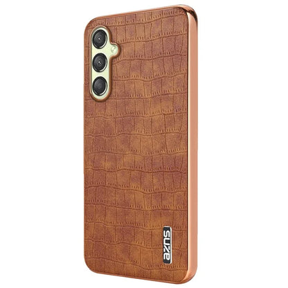 AZNS For Samsung Galaxy A16 5G Case Electroplating Crocodile Texture PU+TPU Phone Cover