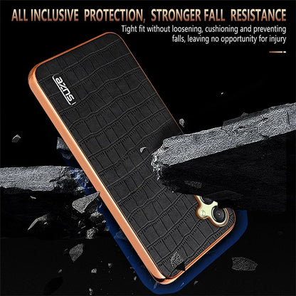 AZNS For Samsung Galaxy A16 5G Case Electroplating Crocodile Texture PU+TPU Phone Cover