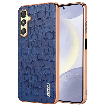 AZNS For Samsung Galaxy A16 5G Case Electroplating Crocodile Texture PU+TPU Phone Cover