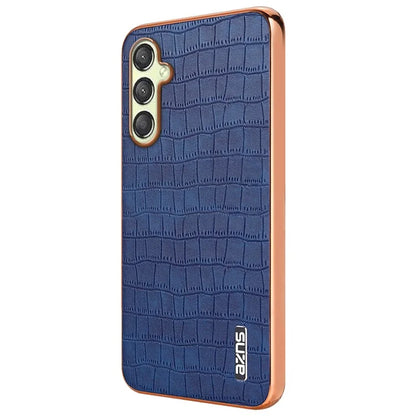 AZNS For Samsung Galaxy A16 5G Case Electroplating Crocodile Texture PU+TPU Phone Cover