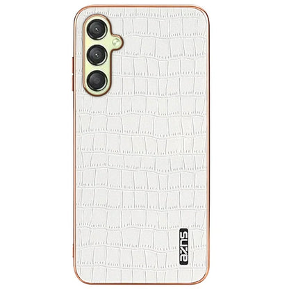 AZNS For Samsung Galaxy A16 5G Case Electroplating Crocodile Texture PU+TPU Phone Cover