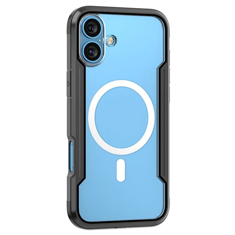 Thunder 1 Series For iPhone 16 Case Compatible with MagSafe PC+TPU Clear Back Cover