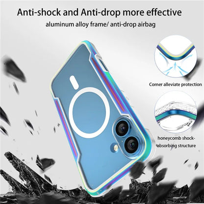 Thunder 1 Series For iPhone 16 Case Compatible with MagSafe PC+TPU Clear Back Cover