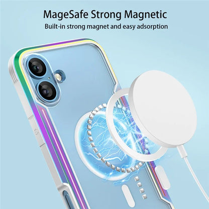 Thunder 1 Series For iPhone 16 Case Compatible with MagSafe PC+TPU Clear Back Cover