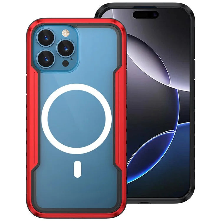 Thunder 1 Series For iPhone 16 Pro Case Compatible with MagSafe PC+TPU Clear Back Cover