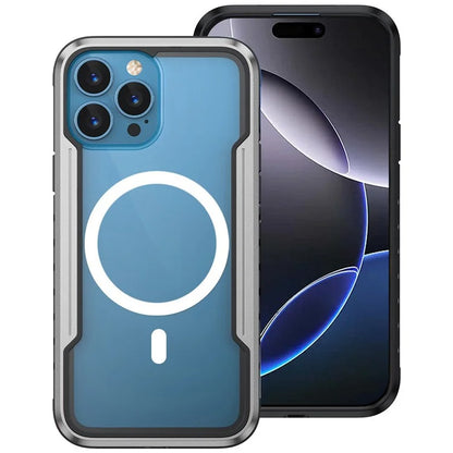 Thunder 1 Series For iPhone 16 Pro Case Compatible with MagSafe PC+TPU Clear Back Cover