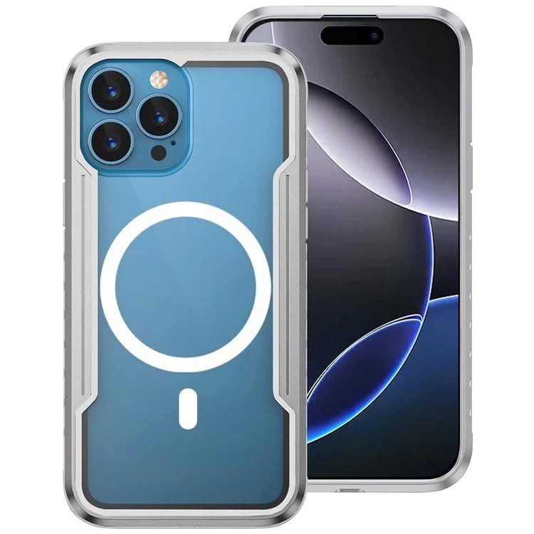 Thunder 1 Series For iPhone 16 Pro Case Compatible with MagSafe PC+TPU Clear Back Cover