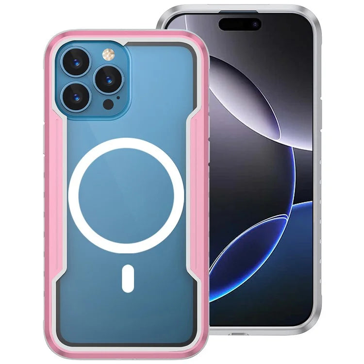 Thunder 1 Series For iPhone 16 Pro Case Compatible with MagSafe PC+TPU Clear Back Cover