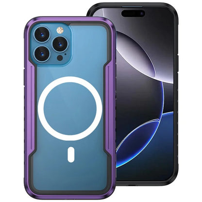 Thunder 1 Series For iPhone 16 Pro Case Compatible with MagSafe PC+TPU Clear Back Cover