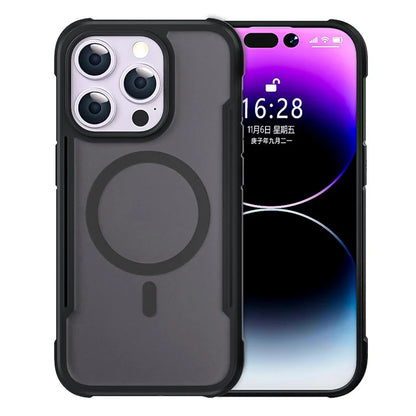 Thunder 3 Series For iPhone 15 Pro Case Compatible with MagSafe Skin-Touch PC+TPU Phone Cover
