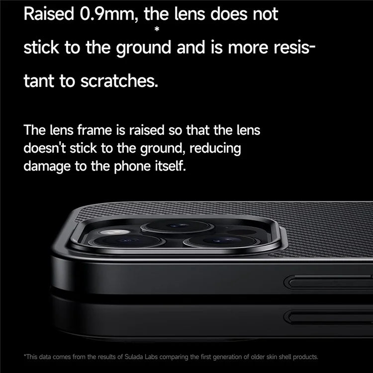 SULADA For iPhone 16 Pro Max Case Compatible with MagSafe Metal Lens Frame PU+TPU Phone Cover
