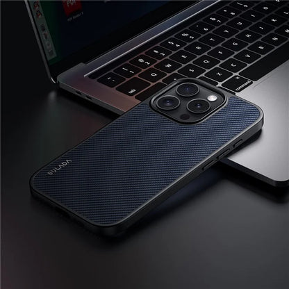 SULADA For iPhone 16 Pro Max Case Compatible with MagSafe Metal Lens Frame PU+TPU Phone Cover