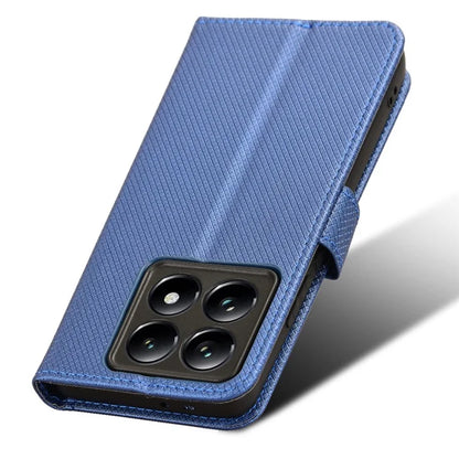 For Xiaomi 14T Case PU Leather Diamond Texture Wallet Phone Cover