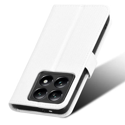 For Xiaomi 14T Case PU Leather Diamond Texture Wallet Phone Cover