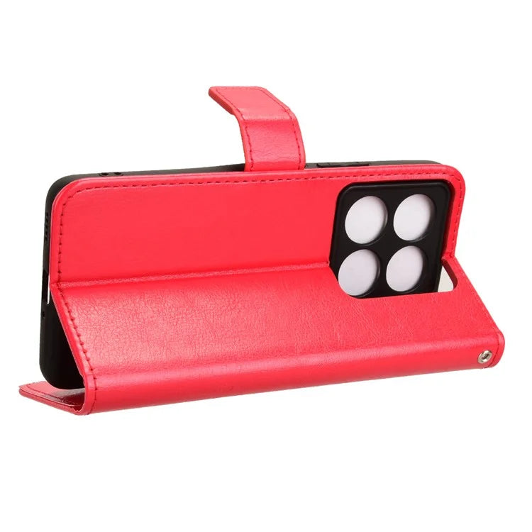 For Xiaomi 14T Case Crazy Horse Texture PU Leather Phone Wallet Cover