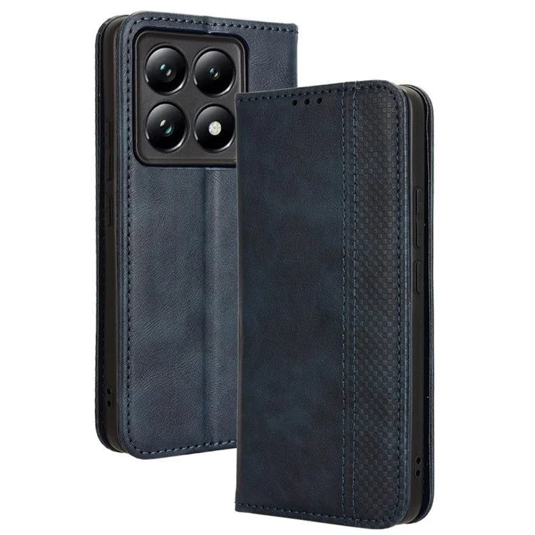 For Xiaomi 14T Leather Case Wallet Stand Retro Texture Phone Cover
