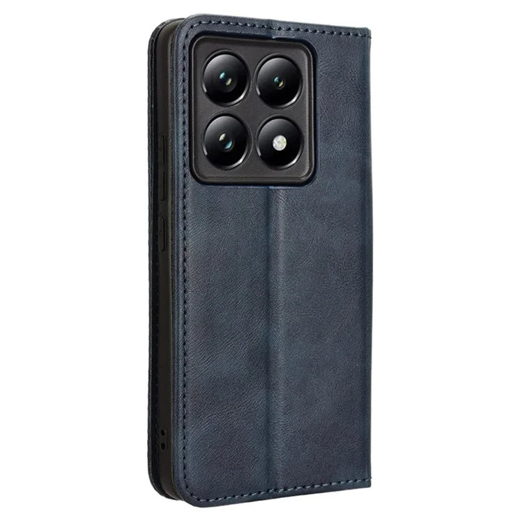 For Xiaomi 14T Leather Case Wallet Stand Retro Texture Phone Cover
