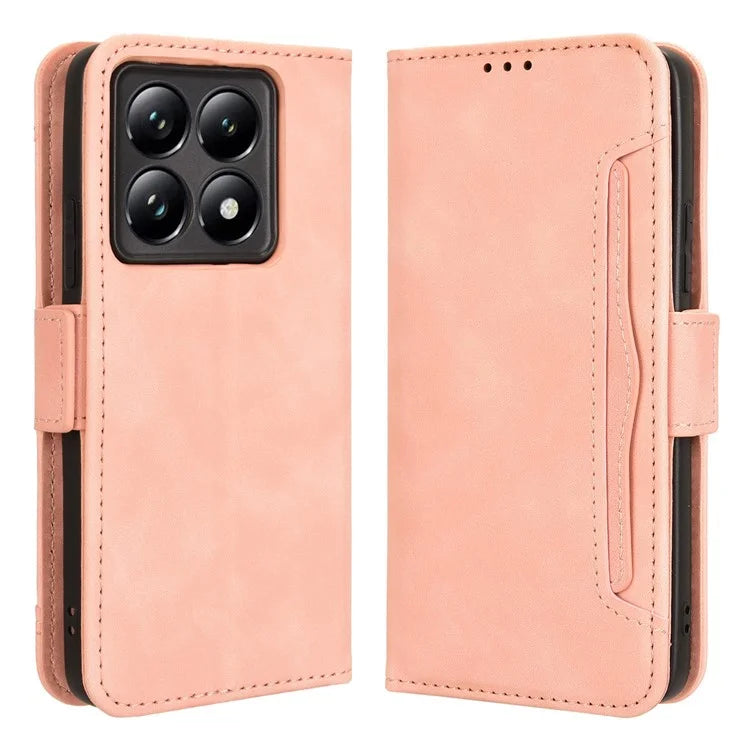 For Xiaomi 14T Leather Case Phone Wallet Cover with Multiple Card Slots