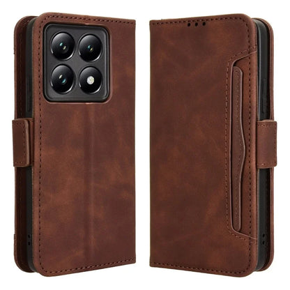 For Xiaomi 14T Leather Case Phone Wallet Cover with Multiple Card Slots