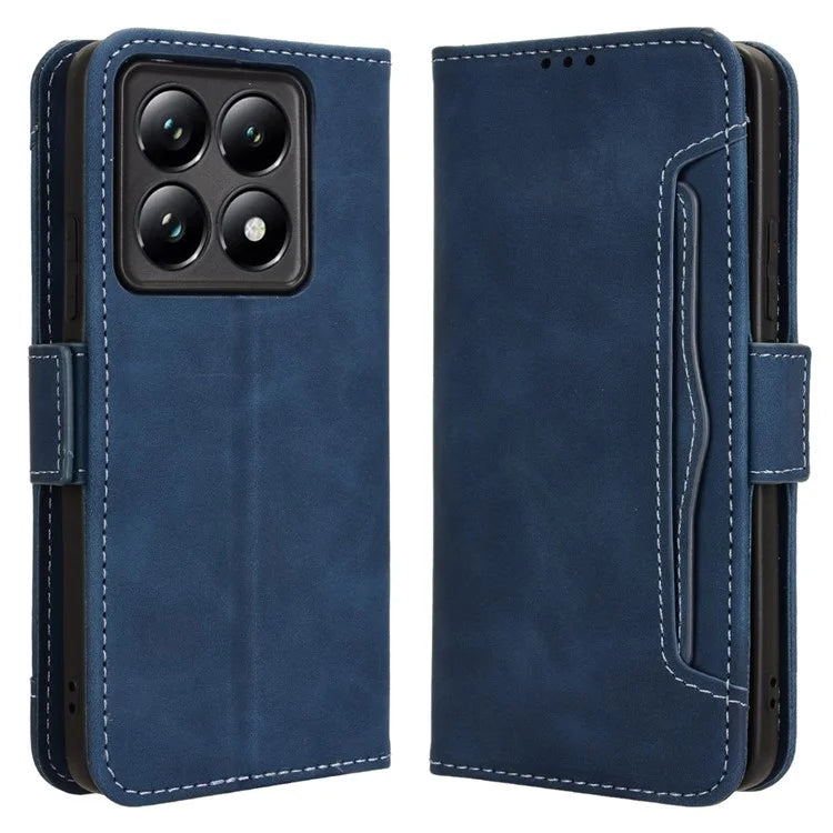 For Xiaomi 14T Pro Leather Case Phone Wallet Cover with Multiple Card Slots