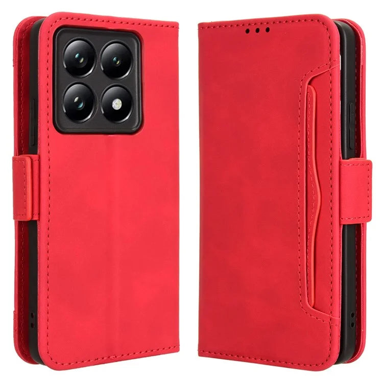 For Xiaomi 14T Pro Leather Case Phone Wallet Cover with Multiple Card Slots