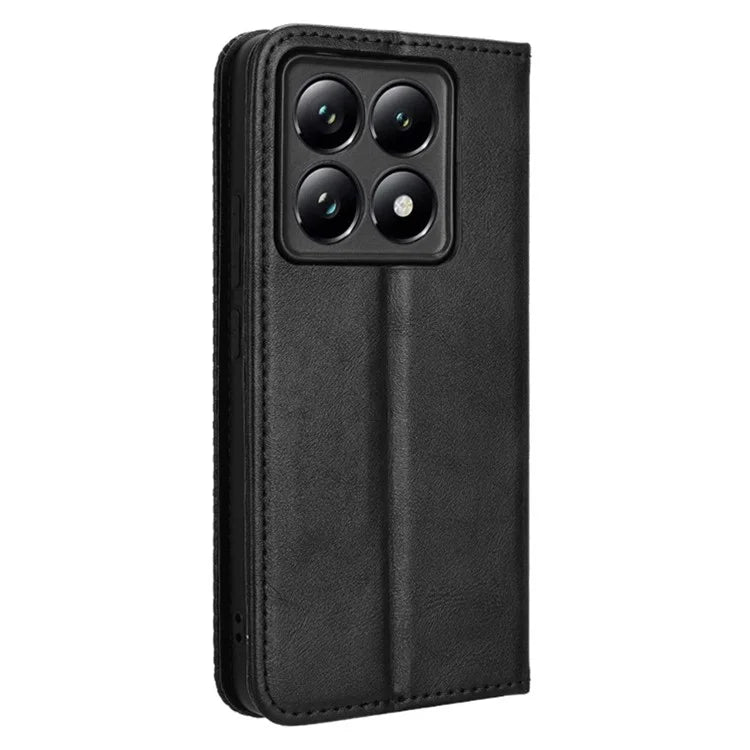 For Xiaomi 14T Pro Leather Case Wallet Stand Retro Texture Phone Cover