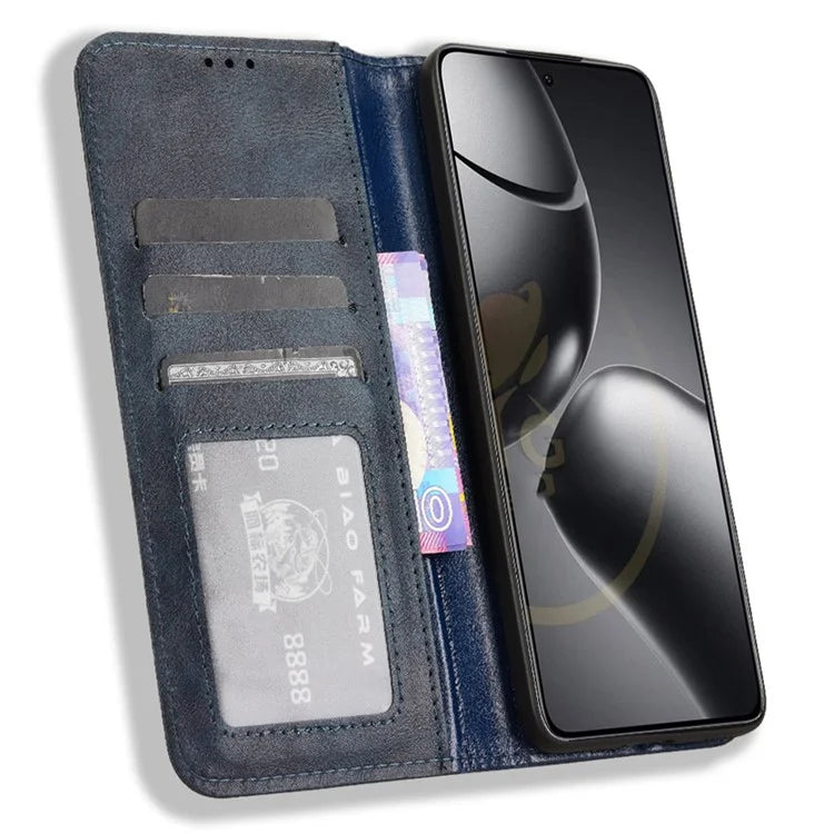 For Xiaomi 14T Pro Leather Case Wallet Stand Retro Texture Phone Cover