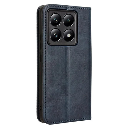 For Xiaomi 14T Pro Leather Case Wallet Stand Retro Texture Phone Cover