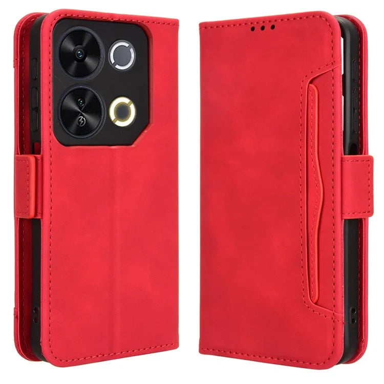 For itel P65 P671L Leather Case Phone Wallet Cover with Multiple Card Slots
