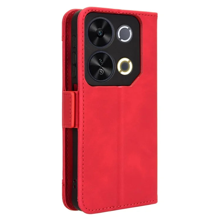 For itel P65 P671L Leather Case Phone Wallet Cover with Multiple Card Slots