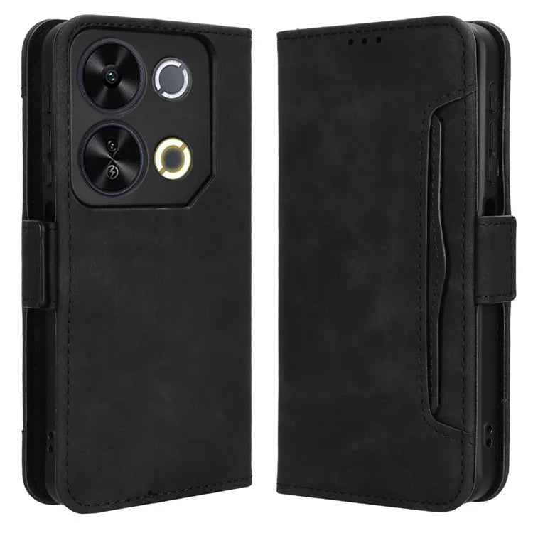 For itel P65 P671L Leather Case Phone Wallet Cover with Multiple Card Slots