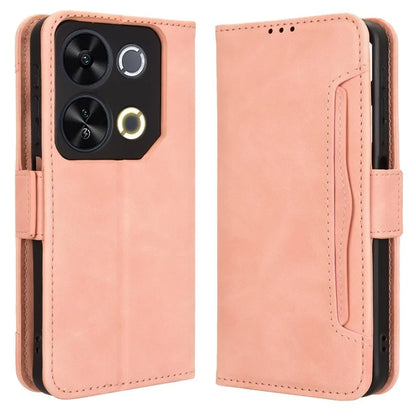 For itel P65 P671L Leather Case Phone Wallet Cover with Multiple Card Slots