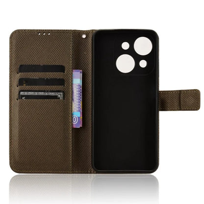 For itel A50C A669L Case PU Leather Diamond Texture Wallet Phone Cover