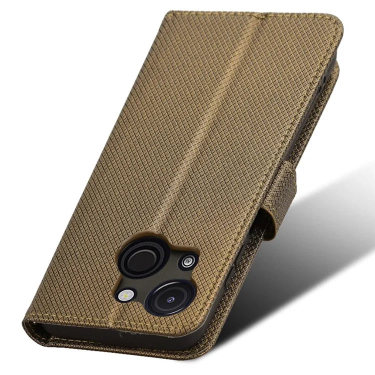 For itel A50C A669L Case PU Leather Diamond Texture Wallet Phone Cover