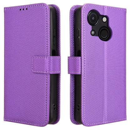 For itel A50C A669L Case PU Leather Diamond Texture Wallet Phone Cover