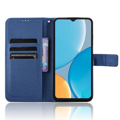 For itel A50C A669L Case PU Leather Diamond Texture Wallet Phone Cover