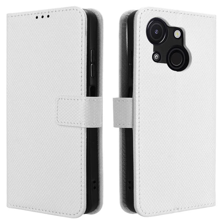For itel A50C A669L Case PU Leather Diamond Texture Wallet Phone Cover
