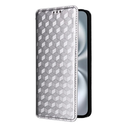 For iPhone 16 Plus Wallet Case Rhombus Imprinted Leather Phone Cover