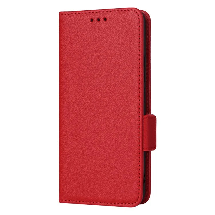 For iPhone 16 Plus Case Litchi Texture PU Leather Wallet Flip Phone Cover