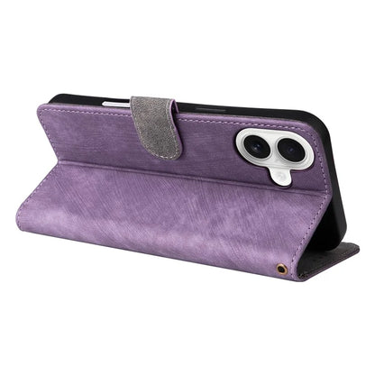 For iPhone 16 Plus Wallet Case RFID Blocking PU Leather Cover Stand View