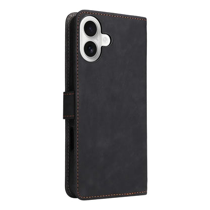 For iPhone 16 Plus Wallet Case RFID Blocking PU Leather Cover Stand View