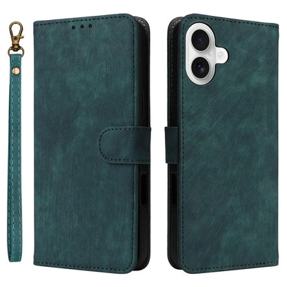 For iPhone 16 Wallet Case RFID Blocking PU Leather Cover Stand View