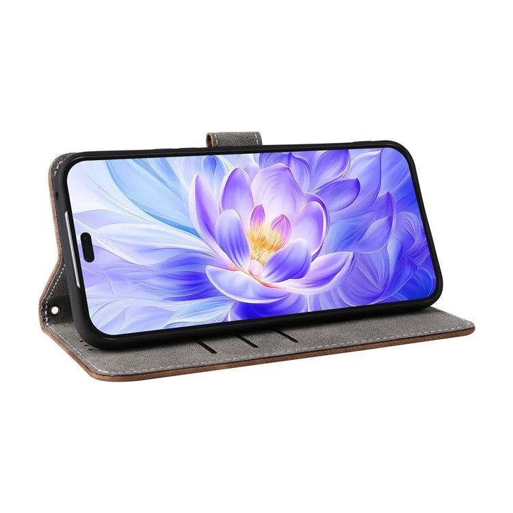 For Honor X60i 5G Wallet Case RFID Blocking PU Leather Cover Stand View