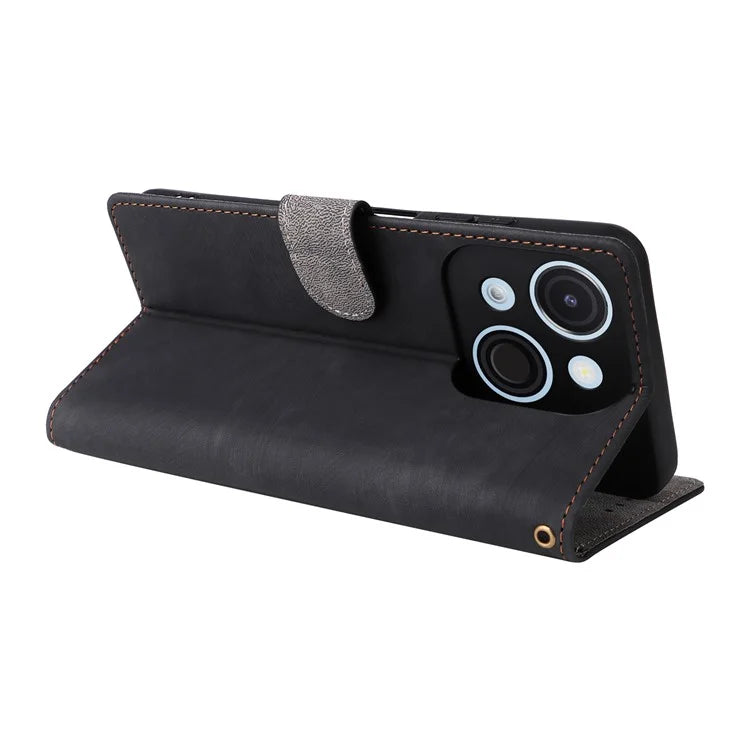 For itel A50C A669L Wallet Case RFID Blocking PU Leather Cover Stand View