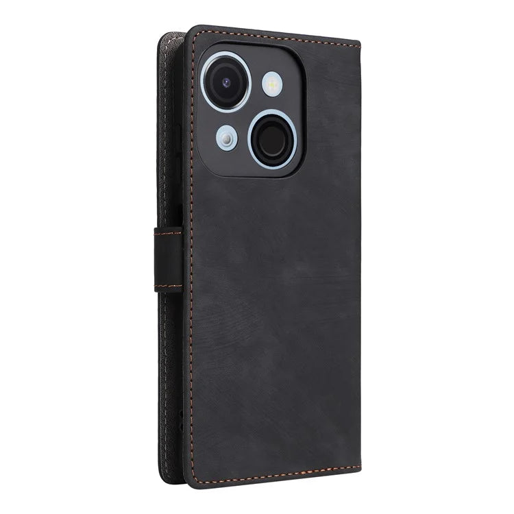 For itel A50C A669L Wallet Case RFID Blocking PU Leather Cover Stand View