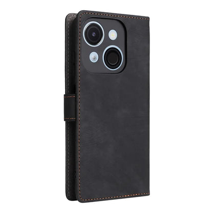 For itel A50C A669L Wallet Case RFID Blocking PU Leather Cover Stand View