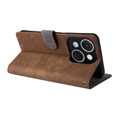For itel A50C A669L Wallet Case RFID Blocking PU Leather Cover Stand View