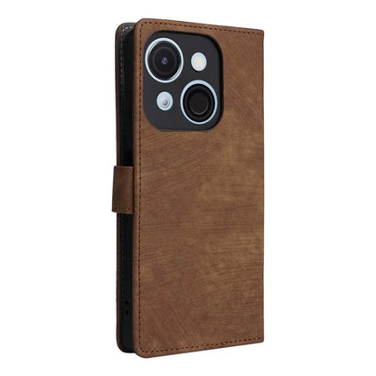 For itel A50C A669L Wallet Case RFID Blocking PU Leather Cover Stand View